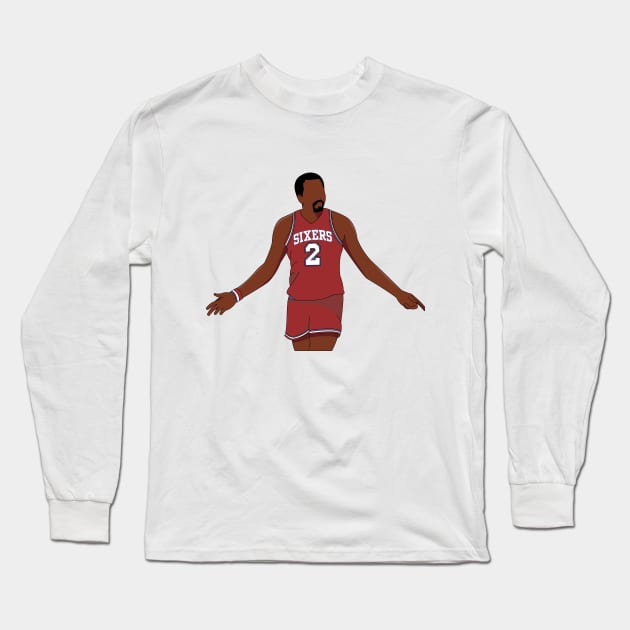 Moses Malone Long Sleeve T-Shirt by souvenirmala